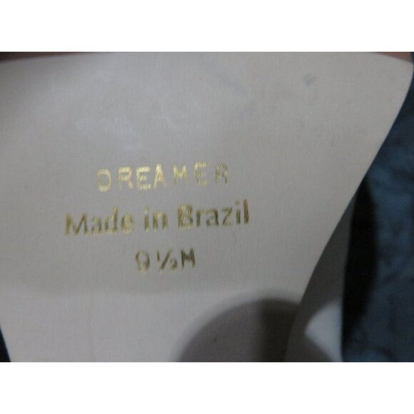 Laura Scott Dreamer Brazilian leather low block heel pumps size 9.5 - Picture 10 of 10